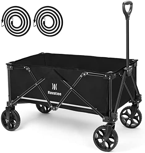 Navatiee Collapsible Folding Wagon, Wagon Cart Hea…